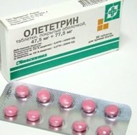 Таблетки Олететрин — инструкция по применению, цена